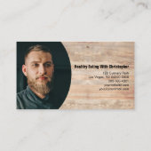 Carte De Visite Table de repas Définition Chef personnel Photo per (Dos)