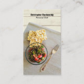 Carte De Visite Table de repas Définition Chef personnel Photo per (Devant)