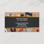 Carte De Visite Table en bois | Outils main de construction (Dos)