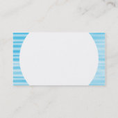 Carte De Visite Table ronde - Bleu ondulé (Dos)