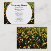 Carte De Visite Table ronde - Crocus (Devant / Derrière)