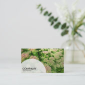 Carte De Visite Table ronde en demi-cercle - Sédum Automne Glory (Debout devant)