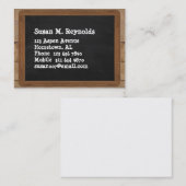 Carte De Visite Tableau (Devant / Derrière)