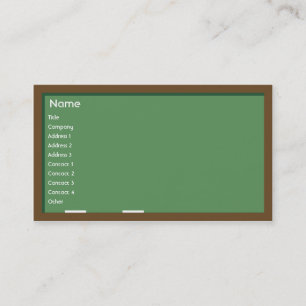 Carte De Visite Tableau - affaires