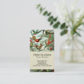 Carte De Visite tableau classique de la faune des oiseaux colibris (Debout devant)