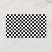 Carte De Visite Tableau de bord classique noir et blanc par STaylo (Devant)