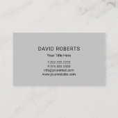 Carte De Visite Tableau de bord de l'entrepreneur professionnel (Dos)