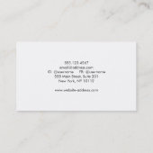 Carte De Visite Tableau de bord des enseignants de l'école (Dos)