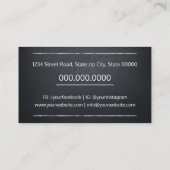 Carte De Visite Tableau de bord du professeur de mathématiques Tut (Dos)