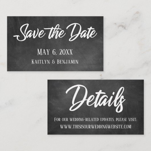 Carte De Visite Tableau de bord, Enregistrer les insertions de dét (Devant / Derrière)