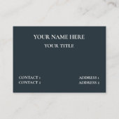 Carte De Visite Tableau de bord moderne géométrique (Dos)