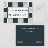 Carte De Visite Tableau de bord moderne géométrique (Devant / Derrière)