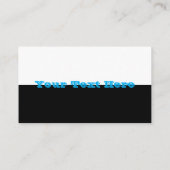 Carte De Visite Tableau de bord noir et blanc À damiers Drapeau (Dos)