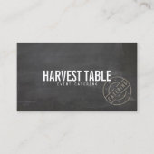 Carte De Visite Tableau de catering rustique (Devant)