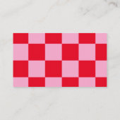 Carte De Visite Tableau de contrôle moderne Ajouter un logo rose r (Dos)