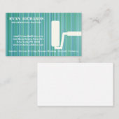 Carte De Visite Tableau de la maison en tableau bleu (Devant / Derrière)