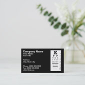 Carte De Visite Tableau des yeux contre l'Arrière - plan noir (Debout devant)