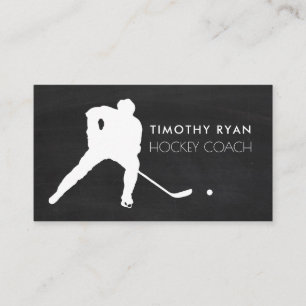 Carte De Visite Tableau, Joueur de hockey, Entraîneur de hockey