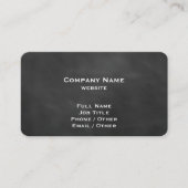 Carte de visite tableau noir (Devant)