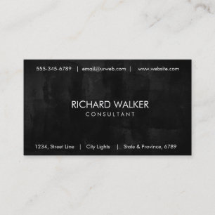 Carte De Visite Tableau noir Chalkboard Elégant Moderne Profession