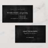 Carte De Visite Tableau noir élégant (Devant / Derrière)