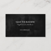 Carte De Visite Tableau noir élégant (Dos)