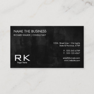 Carte De Visite Tableau noir Elegant avocat professionnel