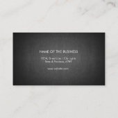 Carte De Visite Tableau noir frais professionnel de tableau rétro (Dos)