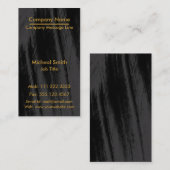 Carte De Visite Tableau noir moderne professionnel vertical (Devant / Derrière)