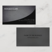 Carte De Visite Tableau noir simple professionnel moderne (Devant / Derrière)