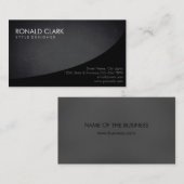 Carte De Visite Tableau noir simple professionnel moderne (Devant / Derrière)