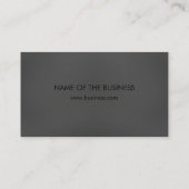 Carte De Visite Tableau noir simple professionnel moderne (Dos)