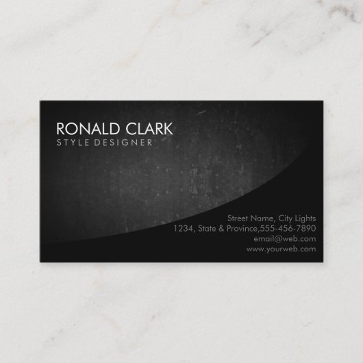 Carte De Visite Tableau noir simple professionnel moderne (Devant)