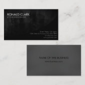 Carte De Visite Tableau noir simple professionnel moderne (Devant / Derrière)