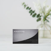 Carte De Visite Tableau noir simple professionnel moderne (Debout devant)