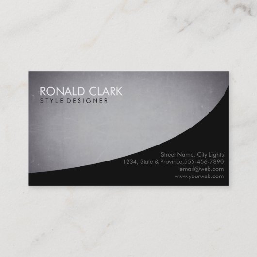 Carte De Visite Tableau noir simple professionnel moderne (Devant)