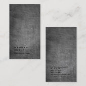 Carte De Visite Tableau noir vertical simple gestionnaire simple (Devant / Derrière)