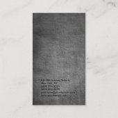 Carte De Visite Tableau noir vertical simple gestionnaire simple (Dos)