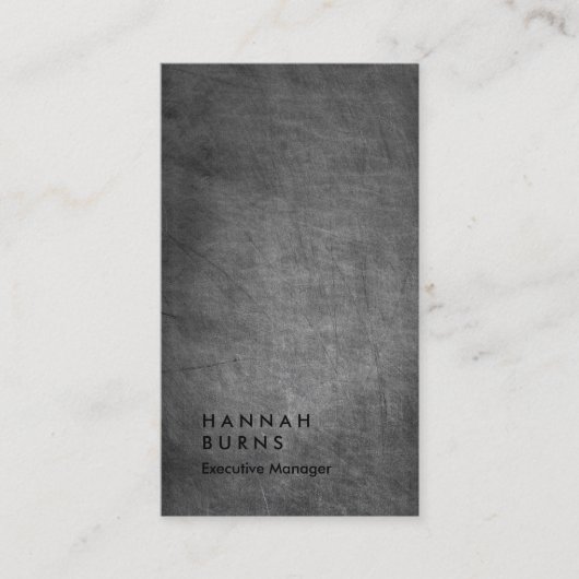 Carte De Visite Tableau noir vertical simple gestionnaire simple (Devant)