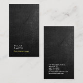 Carte De Visite Tableau noir vertical Tableau noir professionnel m (Devant / Derrière)