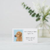 Carte De Visite Tableau Rhodesian Ridgeback - Art Chien original (Debout devant)