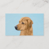 Carte De Visite Tableau Rhodesian Ridgeback - Art Chien original (Dos)