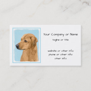 Carte De Visite Tableau Rhodesian Ridgeback - Art Chien original