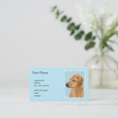 Carte De Visite Tableau Rhodesian Ridgeback - Art Chien original (Debout devant)