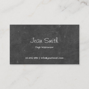 Carte De Visite Tableau simple d'instructeur de yoga