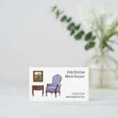 Carte De Visite Tableau Tableau Design d'intérieur Antiquités (Debout devant)