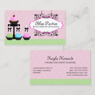 Carte De Visite Tables de desserts de Cake Pops