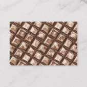 Carte De Visite Tablette de chocolat marron (Dos)