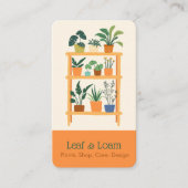 Carte De Visite Tablette en terre cuite amusante Plante écran (Devant)