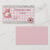 Carte De Visite Tablier de boulangerie checkered (Devant / Derrière)